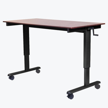 Luxor Desk, 32 5/8 - 48 1/2" High, Brown - 48"