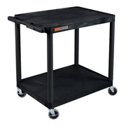 Luxor STC22 Utility Cart, 18" x 24" - Black
