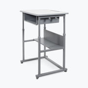 Luxor STUDENT-M Standing Desk, 27 1/2" Wide, Gray - Default Title