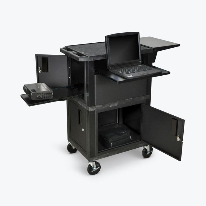 Luxor WTPSCE Cart, 18" x 24", Black - Default Title