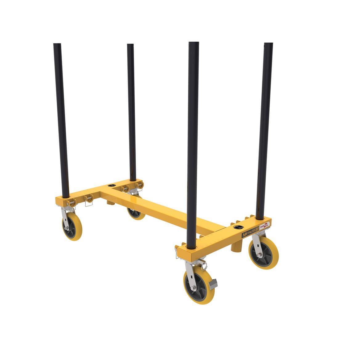 Metaltech-Omega inc. I-BMDHER31YGR Metaltech BuildMan Steel Drywall H-Cart, 27 1/4" x 50 11/16" - photo 2