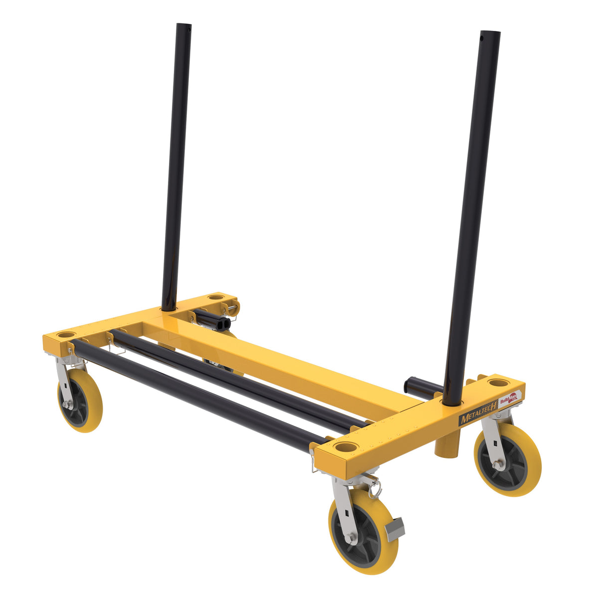 Metaltech-Omega inc. I-BMDHER31YGR Metaltech BuildMan Steel Drywall H-Cart, 27 1/4" x 50 11/16" - Default Title