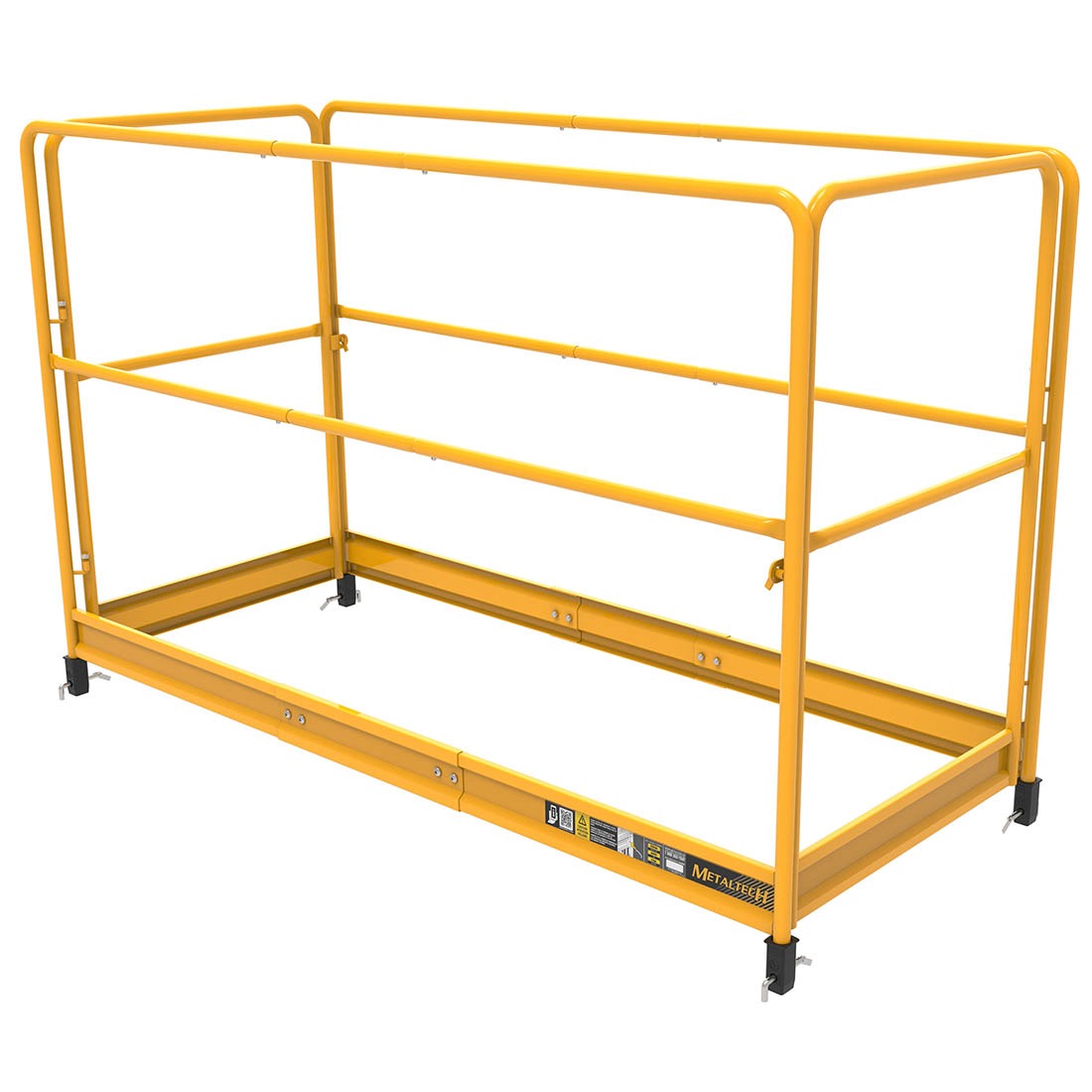Metaltech-Omega inc. I-CISGRJP Metaltech Jobsite Steel Guardrail System, 29 1/8" x 69 5/8", Yellow - photo 2