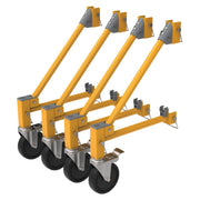 Metaltech-Omega inc. I-CISO4 Metaltech Jobsite Steel Outrigger Set, 3 15/16" x 16", Yellow - photo 3