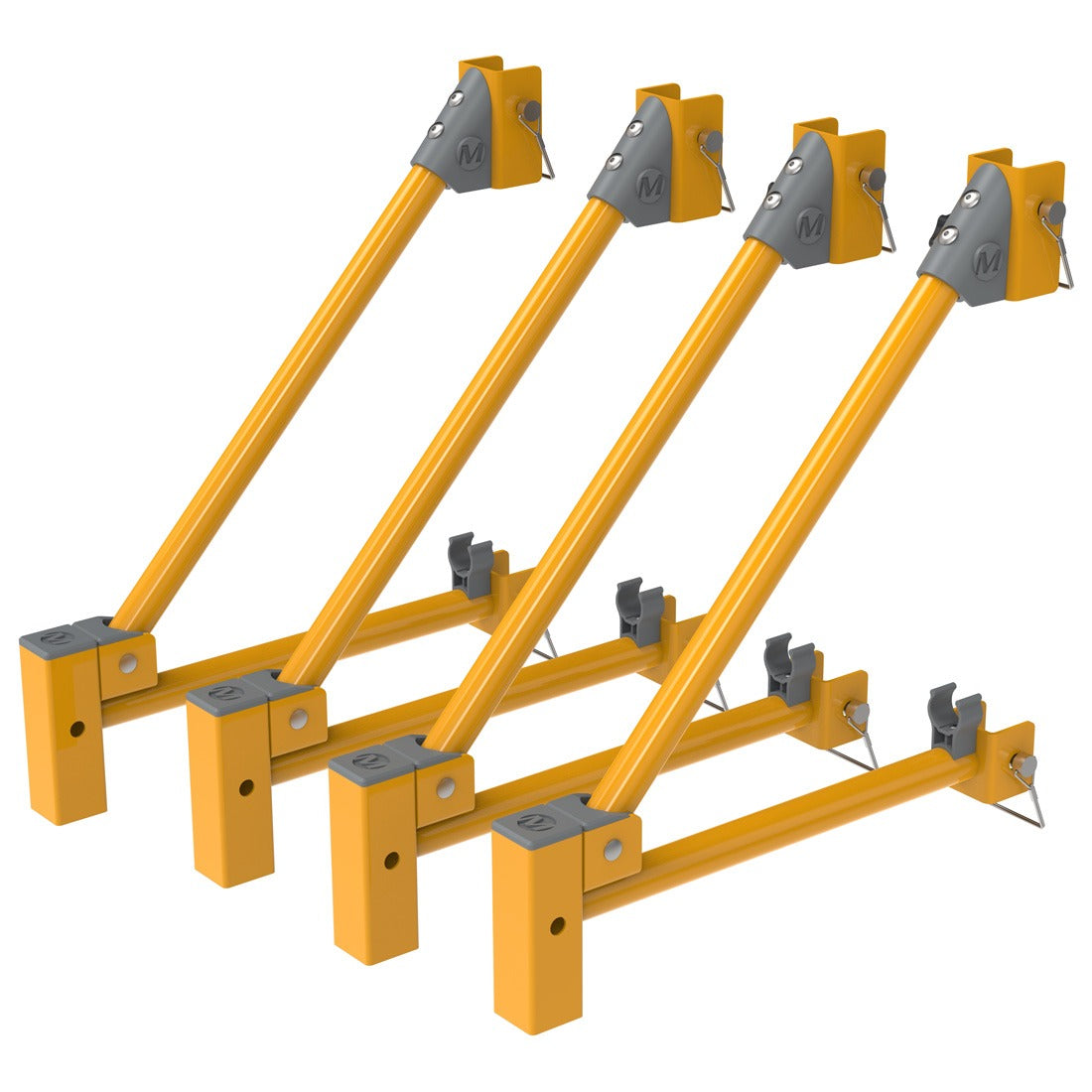 Metaltech-Omega inc. I-CISO4 Metaltech Jobsite Steel Outrigger Set, 3 15/16" x 16", Yellow - photo 5