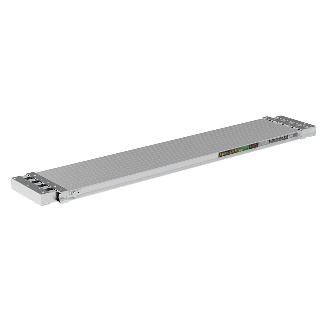 Metaltech-Omega inc. Metaltech Jobsite Aluminum Metaltech, 12" Wide, Silver - 72 - 107 1/2"