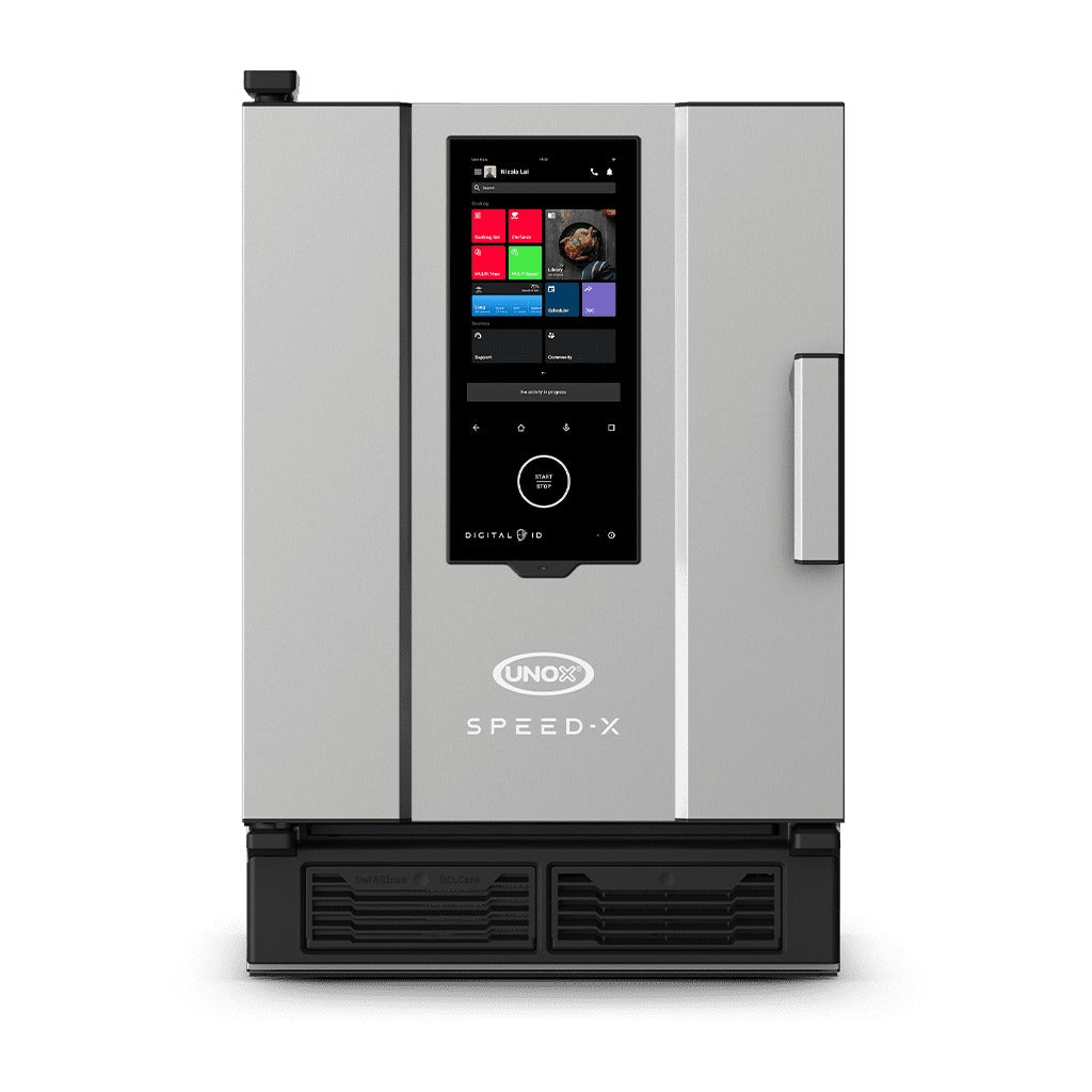 Unox XAPA-0523 SPEED-X Stainless Steel Combi Oven, 10 Pans, 208-240V - Right-Side
