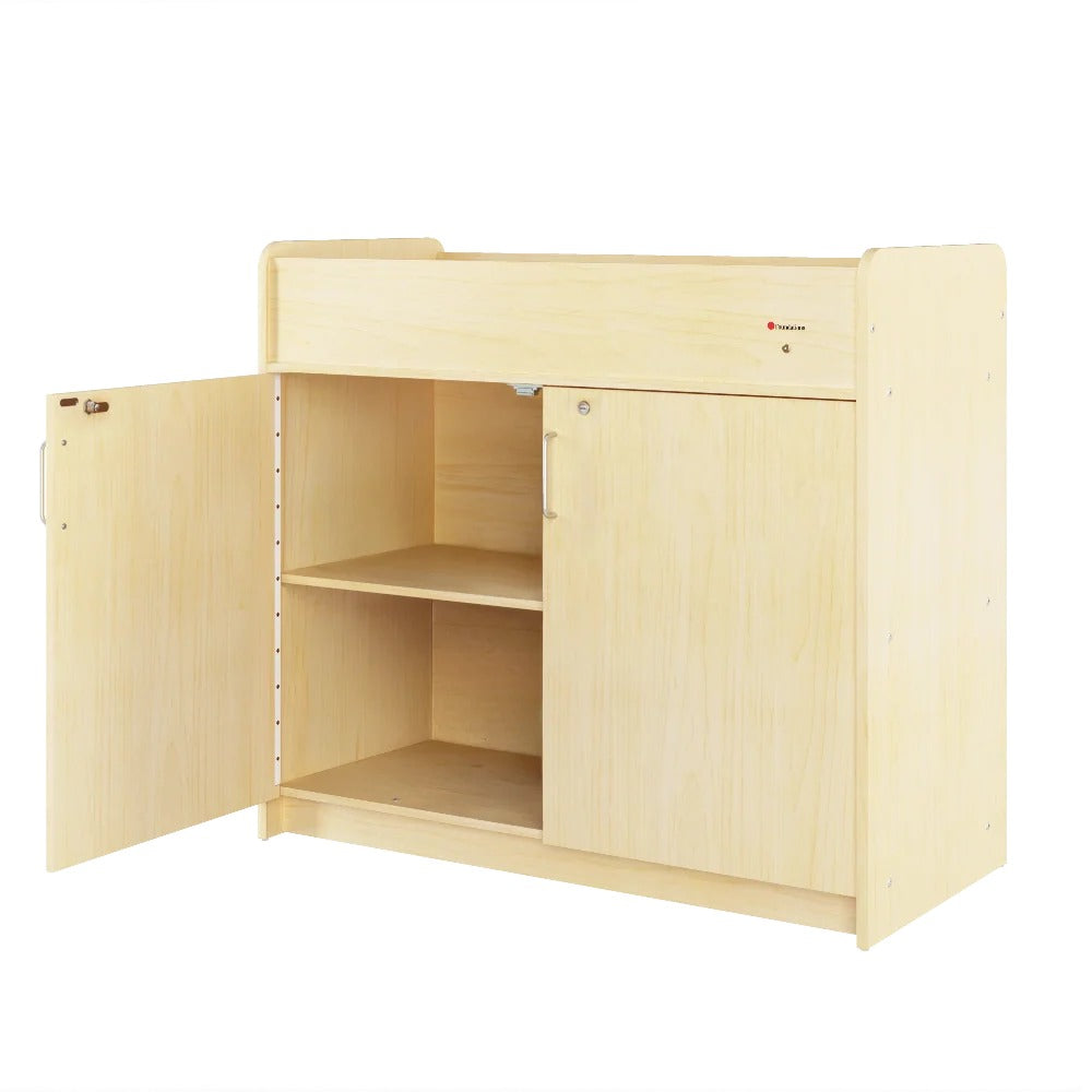Foundations Worldwide Inc. 1671047 Wood Changing Cabinet, 45" Wide, Beige - Default Title