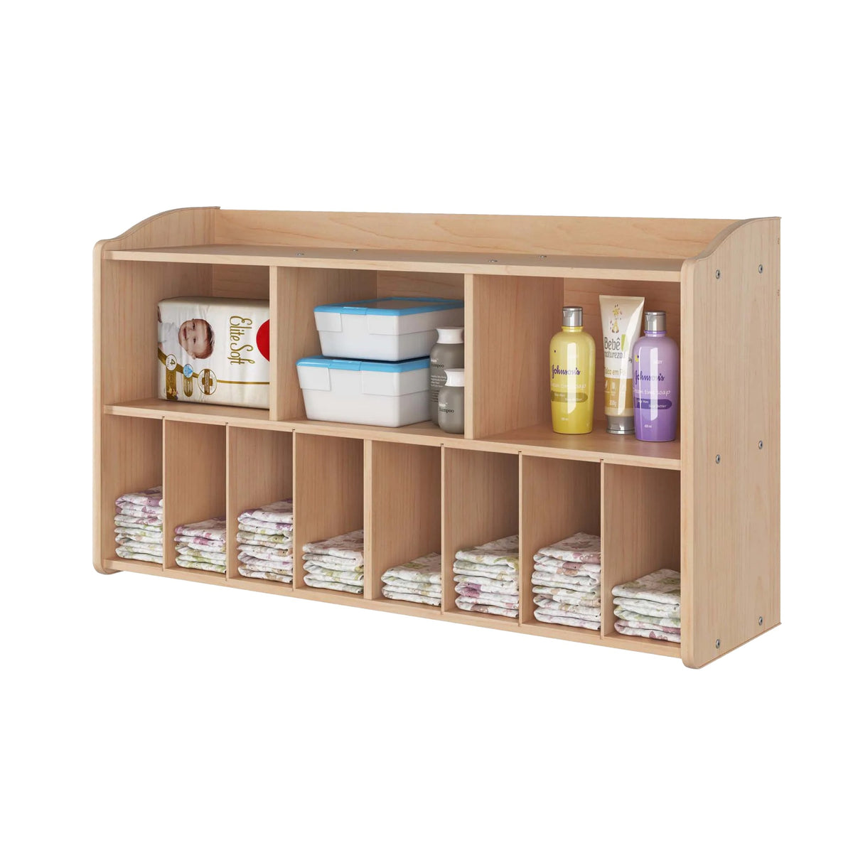 Foundations Worldwide Inc. 1776047 Wood Organizer, 44 1/2" Wide, Beige - Default Title