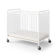 Foundations Worldwide Inc. Steel Crib, Compact, White - Clearview