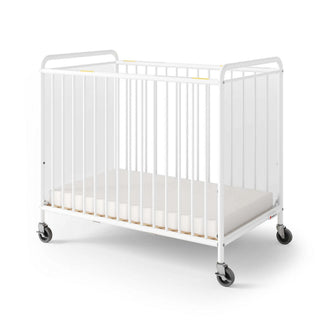 Foundations Worldwide Inc. Steel Crib, Compact, White - Clearview