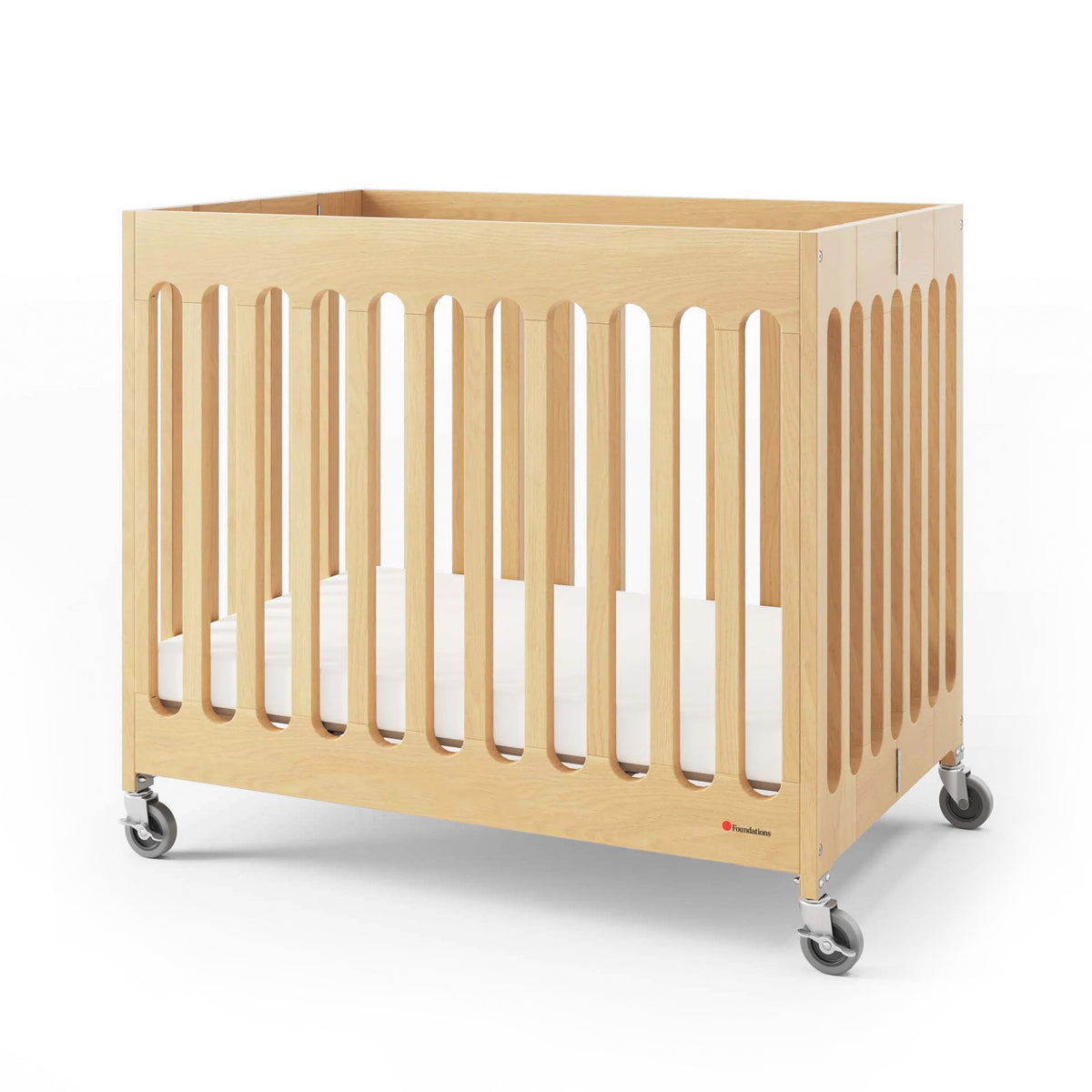 Foundations Worldwide Inc. Wood Crib, Compact - Beige
