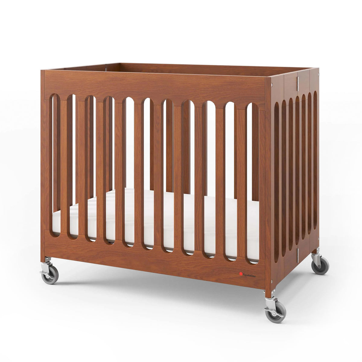 Foundations Worldwide Inc. Wood Crib, Compact - Brown