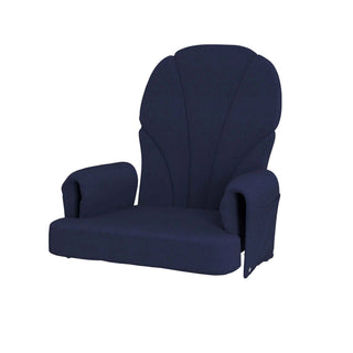 Foundations Worldwide Inc. 4205036 Cushion Set, 11 1/4 - 18 3/4" x 20 1/4 - 24", Blue - Default Title