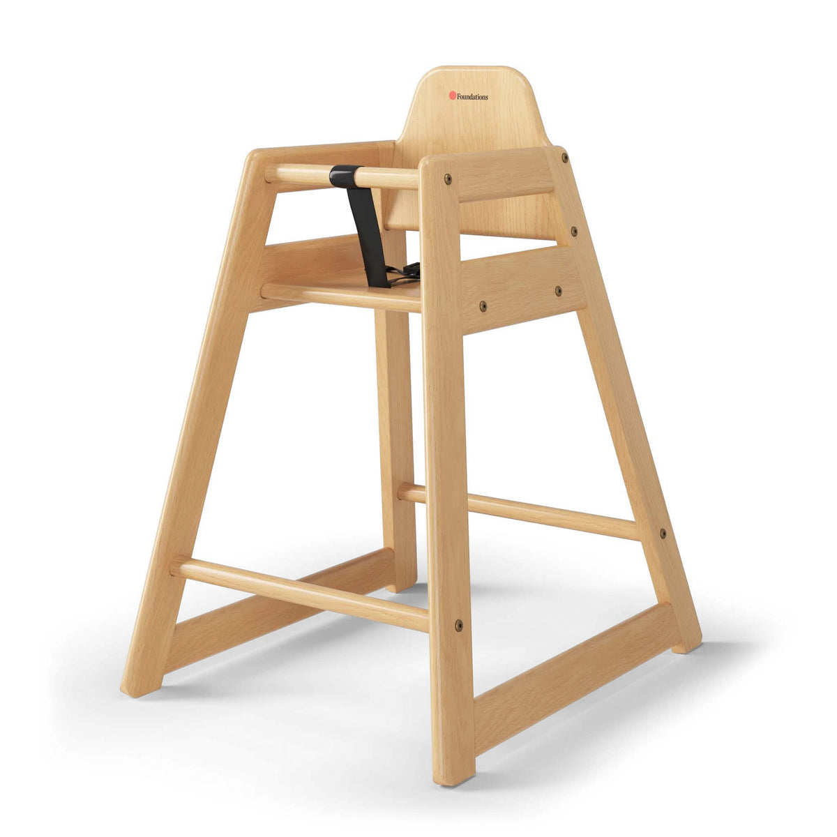 Foundations Worldwide Inc. Wood High Chair, 26 1/2" Wide - Beige