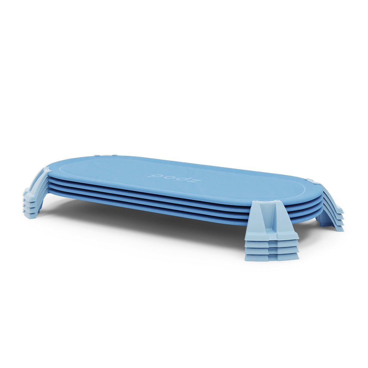 Foundations Worldwide Inc. Cot Set, 27 3/16" Wide, Blue, 4/Pack - 54 5/16"