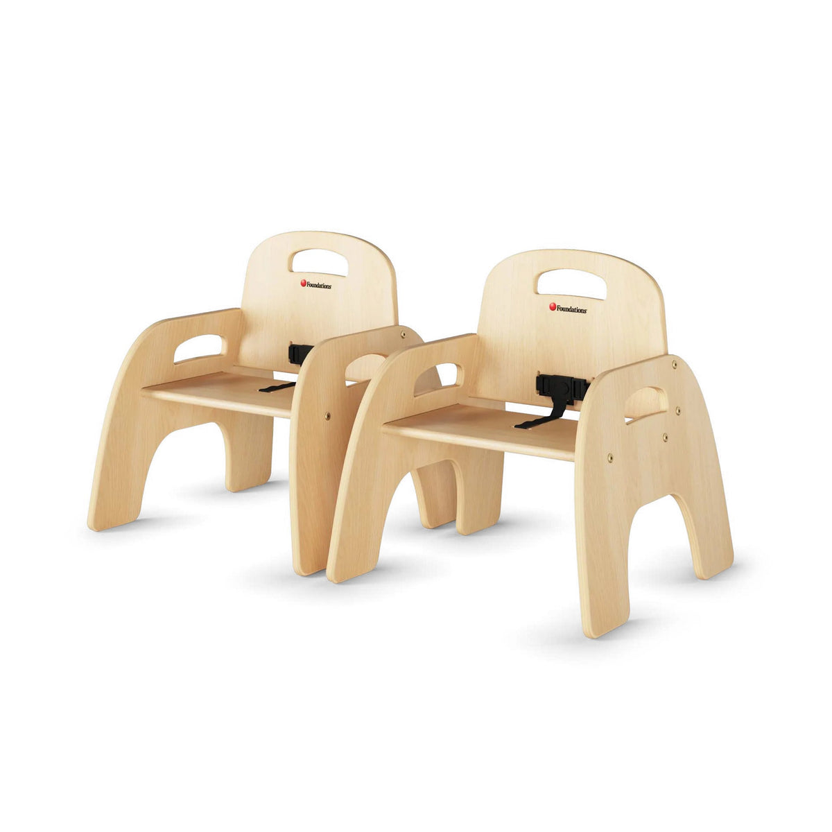 Foundations Worldwide Inc. Wood Feeding Chair, Beige, 2/Case - 18 1/4"