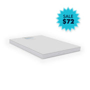 Foundations Worldwide Inc. Vinyl Crib Mattress, Compact, White - 2"