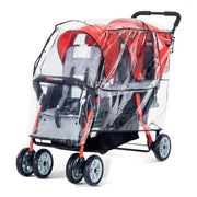 Foundations Worldwide Inc. 8030196 Vinyl Stroller Rain Shield, 33 1/2" x 57", Clear - Default Title