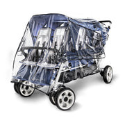 Foundations Worldwide Inc. 8061196 Vinyl Stroller Rain Shield, 34" x 72 1/2", Clear - Default Title