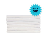 Foundations Worldwide Inc. CB-00 Cotton Blanket, Crib, 6/Pack - White