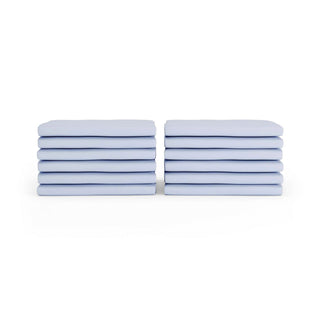 Foundations Worldwide Inc. CS-TS Sheet Set, Toddler Cot, 12/Pack - Blue