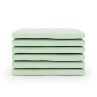 Foundations Worldwide Inc. FS-FS Cotton Crib Sheet, Full Size, 6/Pack - Green
