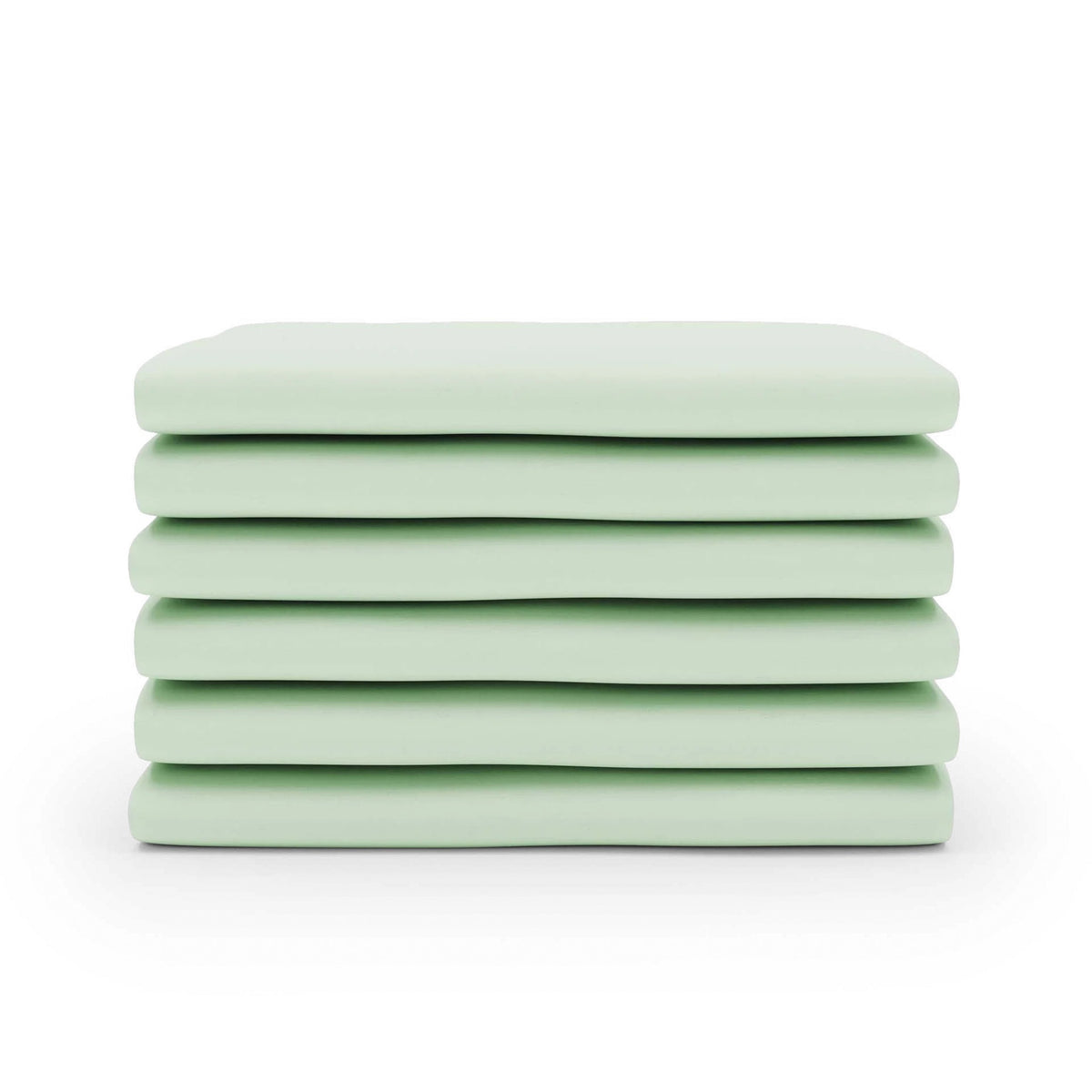 Foundations Worldwide Inc. FS-NF Cotton Crib Sheet, Compact, 6/Pack - Green