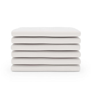 Foundations Worldwide Inc. FS-NF-WH-12 Cotton Sheet Set, Compact, White, 12/Pack - Default Title
