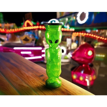 Berk Concessions Plastic Purple Alien Bottle, 28 oz., 36/Case - Green