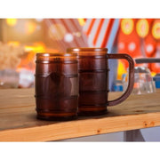 Berk Concessions 8016543 Plastic Barrel Mug, 16 oz., Brown, 96/Case - Default Title