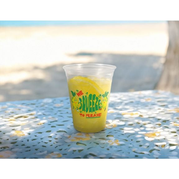 Berk Concessions Plastic Lemonade Cup, Yellow - 16 oz.