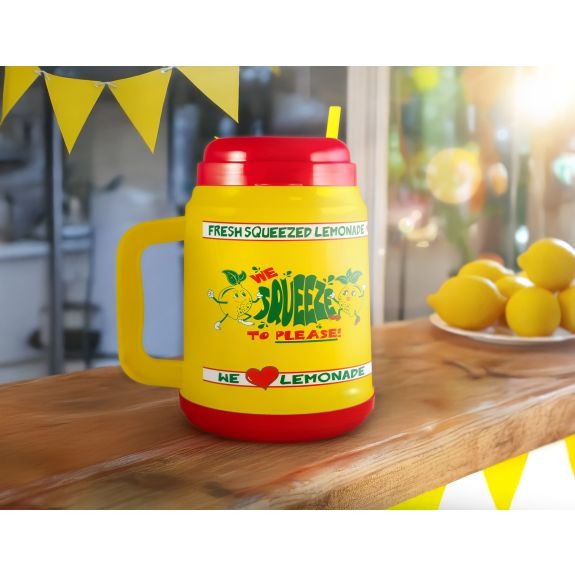 Berk Concessions Plastic Tanker, 32 oz., 24/Case - "We Squeeze to Please" Mini Tanker Spout