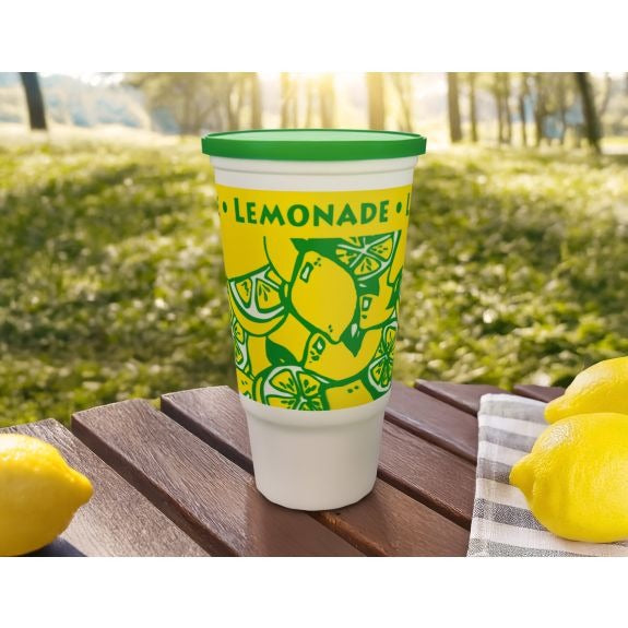 Berk Concessions Plastic Cup, 32 oz., 540/Case - Lemonade Green