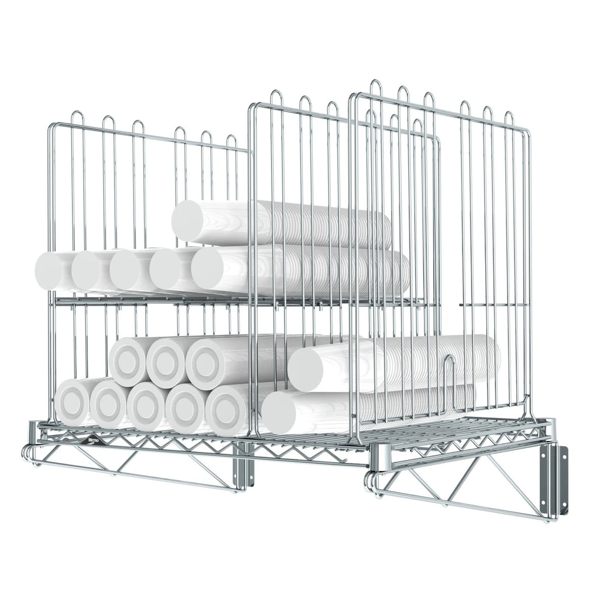 Metro CR2430OHC Cup Storage Shelf, 25 1/4" x 30 3/4", Silver - Default Title