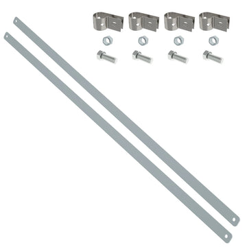 Metro Super Erecta Chrome-Plated Back Kit - 24"