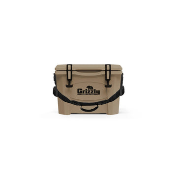 Grizzly Coolers Polyethylene Outdoor Cooler, 15 qt. - Beige