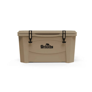 Grizzly Coolers Polyethylene Outdoor Cooler, Beige - 60 qt.