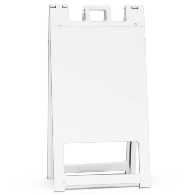 Plasticade 145 Squarecade Sign Stand, 25" Wide - White