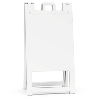Plasticade 145 Squarecade Sign Stand, 25" Wide - White