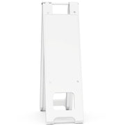 Plasticade 150 Narrowcade Sign Stand, 13" Wide - White