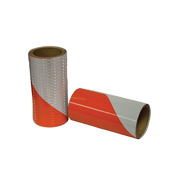 Cortina 03-10-008 Barricade Tape, 192 Millimeters 8" x 150' - Hi-Intensity Prismatic