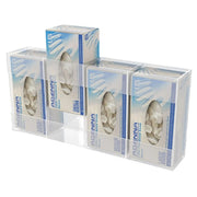 Kantek Acrylic Dispenser, Clear - 4 Boxes