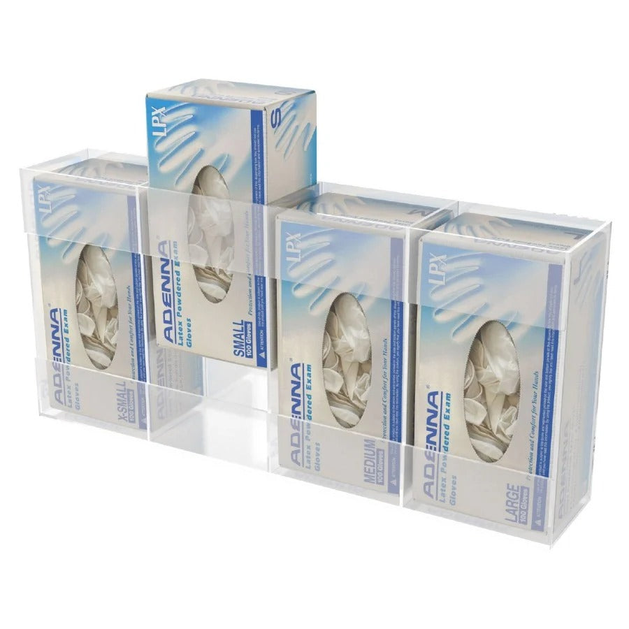 Kantek Acrylic Dispenser, Clear - 4 Boxes