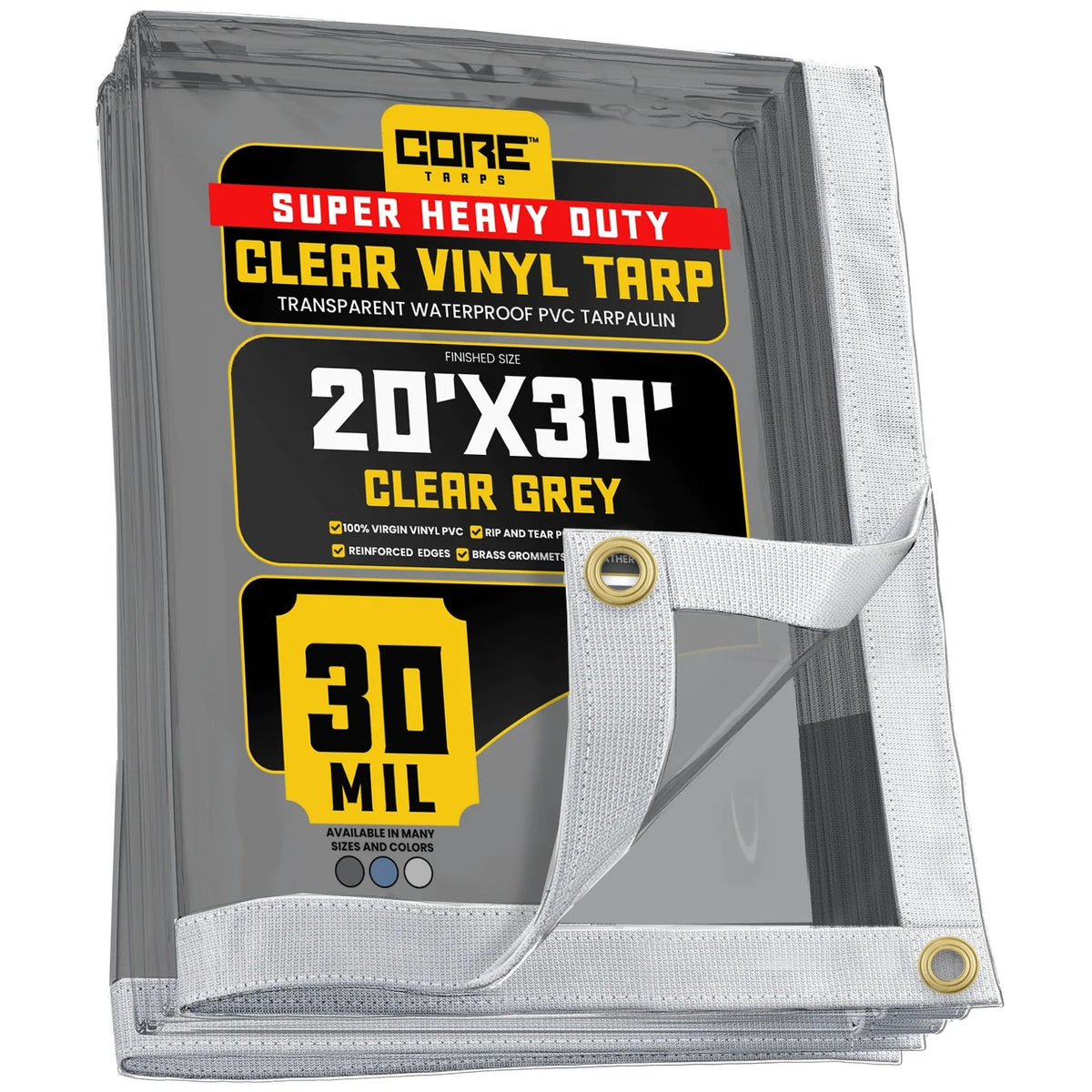 Core Tarps CT-202 Vinyl Tarp - 20' x 30'