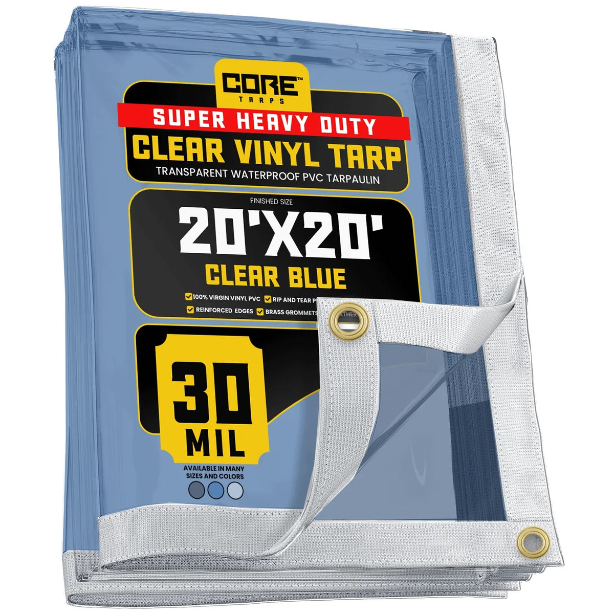 Core Tarps CT-203 Vinyl Tarp - 20' x 20'