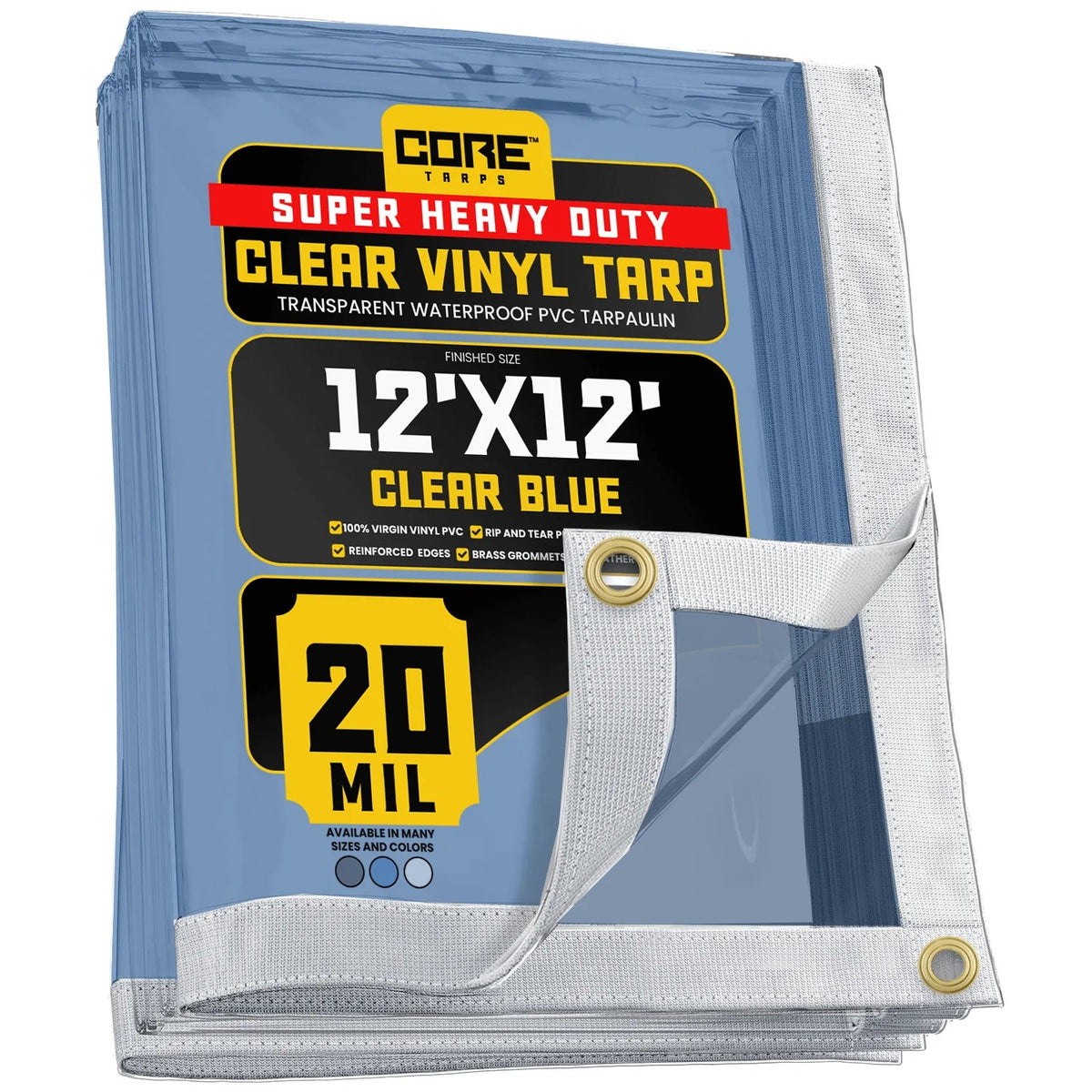 Core Tarps CT-103 Vinyl Tarp - 12' x 12'