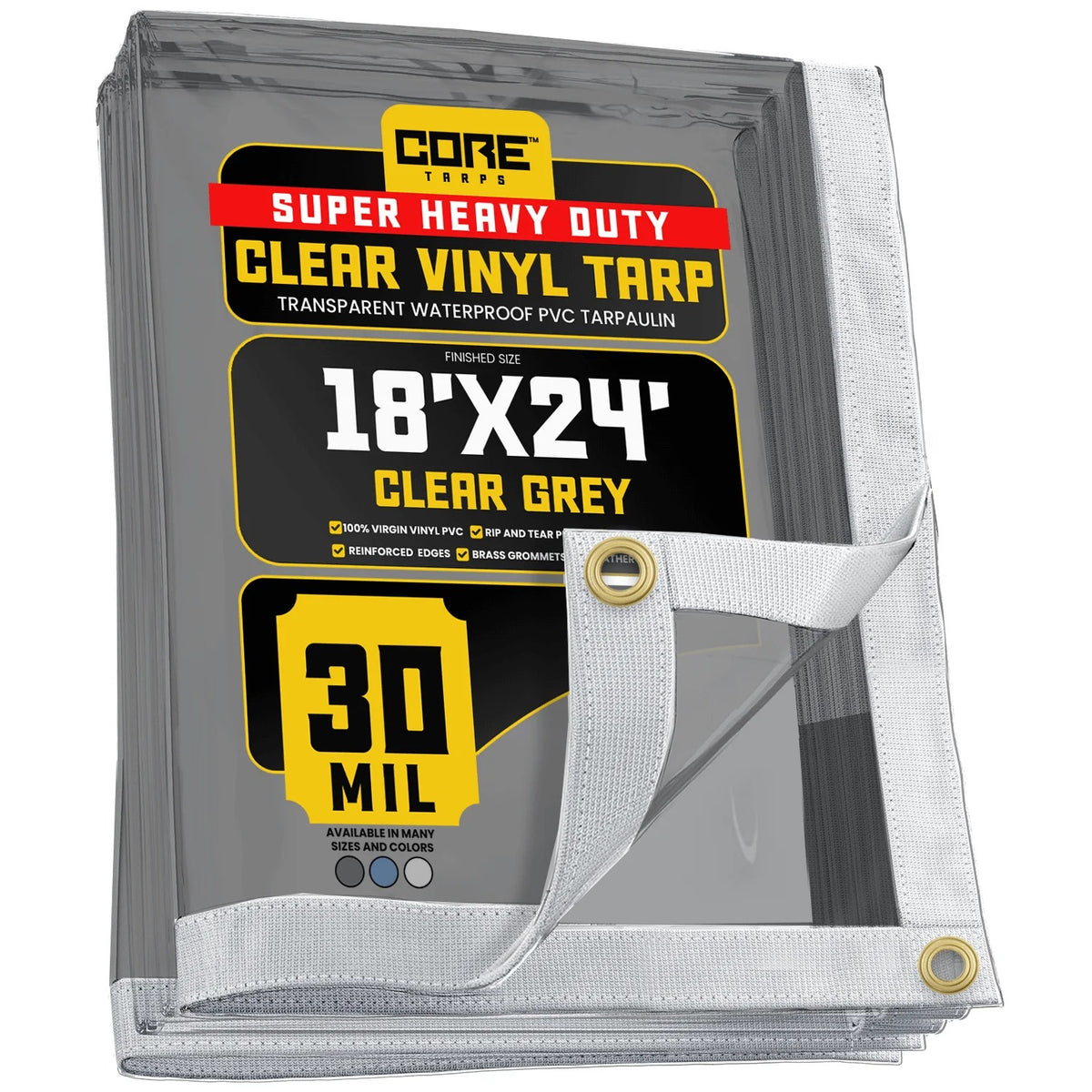 Core Tarps CT-202 Vinyl Tarp - 18' x 24'