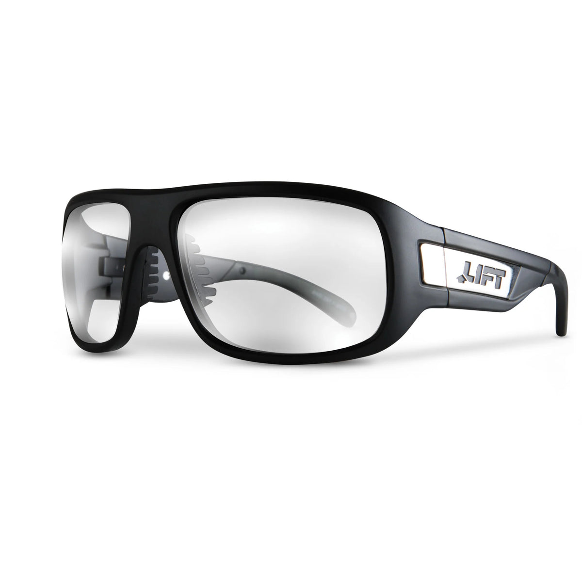 Lift Safety EBD Safety Glass, L, Black - Clear