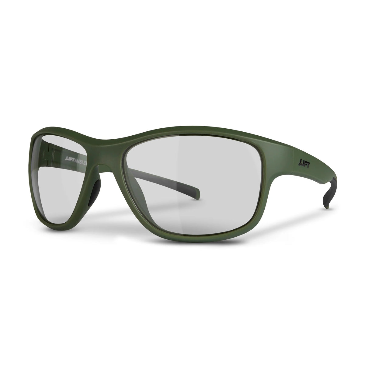 Lift Safety EDE Polycarbonate Safety Glass, L M, Green - Clear